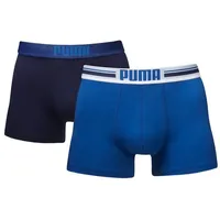 Puma Placed Logo Boxershorts blue S 2er Pack