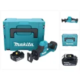 Makita DJR 189 T1J Akku Reciprosäge Säbelsäge 18 V Brushless + 1x Akku 5,0 Ah + Makpac - ohne Ladegerät