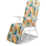 barths Chiemsee Relaxsessel 58 x 75 x 108 cm Gelb/Weiß