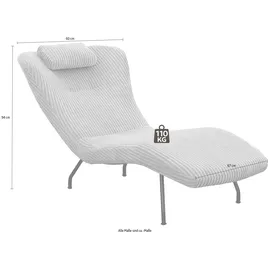 SalesFever Relaxliege Höhe: 82 cm, grau