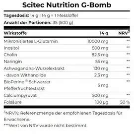 Scitec Nutrition G-Bomb 2.0 Zitrone Pulver 500 g