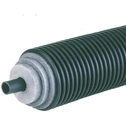1m Fernwärmeleitung Einzelrohr für kaltes Trinkwasser, Kühlwasser und Abwasser 125x11,4mm DN100, Ø200mm
