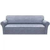 Granbest Stretch Couchbezug Superweiche Mikrofaser Sesselbezug Sofa überzug Elasthan Sofabezug Möbelschutz (4 Sitzer, Texturmuster)