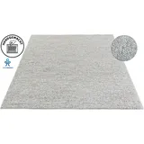 LeGer Home by Lena Gercke Wollteppich "Ainhoa, handgewebt, Wolle" Gr. 3, grau, B:120cm H:12mm L:180cm, Kunstfaser, Wolle, LEGER HOME BY LENA GERCKE, Teppiche, einfarbig, Wolle, Teppich, Wohnzimmer, Schlafzimmer, Esszimmer