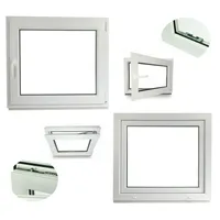 JeCo Fenster Ecoline Kunststofffenster 2-fach Verglasung, weiß, BxH: 500X850 mm, DIN Rechts 60 cm x 60 cm