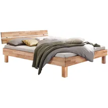 Hasena Prato 160 x 200 cm Fußhöhe 25 cm kernbuche natur geölt