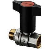 OVENTROP OVENTROP-Kugelhahn Optibal",Knebelgriff DN32, 1 1/4"IG, 1 1/4"AG, PN16, Ms"