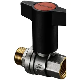 OVENTROP OVENTROP-Kugelhahn Optibal",Knebelgriff DN32, 1 1/4"IG, 1 1/4"AG, PN16, Ms"
