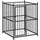 vidaXL Outdoor-Hundezwinger 120 x 120 x 150 cm Stahl Schwarz
