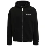 dropsize Sweatjacke DROPSIZE "Dropsize Herren Super Heavy Oversize Blank Zip Hoodie", Herren, Gr. L, schwarz, 70% Baumwolle, 30% Polyester, Sweatjacken Sweatjacke