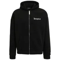 dropsize Sweatjacke DROPSIZE "Dropsize Herren Super Heavy Oversize Blank Zip Hoodie", Herren, Gr. L, schwarz, 70% Baumwolle, 30% Polyester, Sweatjacken Sweatjacke