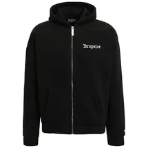 dropsize Sweatjacke DROPSIZE "Dropsize Herren Super Heavy Oversize Blank Zip Hoodie", Herren, Gr. L, schwarz, 70% Baumwolle, 30% Polyester, Sweatjacken Sweatjacke