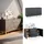 Vicco Neptune 138 x 82 x 40 cm anthrazit/eiche