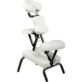 MOVIT Massagesessel Klappbarer Massagestuhl/Tattoo Stuhl weiß
