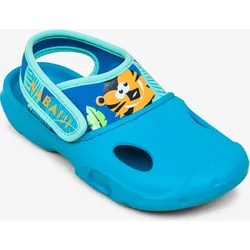 Bade-Clogs Kinder - 500 Tiger blau 25