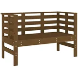 vidaXL Gartenbank Honigbraun 111,5x53x71 cm Massivholz Kiefer