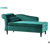 KAWOLA SARAH Ottomane Recamiere Stoff grün 163x77x73cm