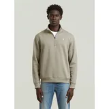 G-Star Premium Core Half Zip Sweater Herren Beige/Grau XXL