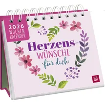 Groh Verlag Mini-Wochenkalender Herzenswünsche für dich 2026