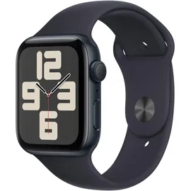 Apple Watch SE 2023 GPS 44 mm Aluminiumgehäuse mitternacht, Sportarmband mitternacht M/L