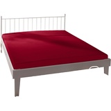 BASSETTI Spannbettlaken Uni RB/878 Rosso Siena Baumwolle/Elastan, Maße: 90cm x 190cm, 100cm x 220cm, 9235158