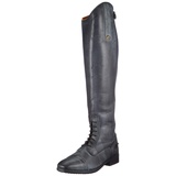 HKM Herren Valencia Lederreitstiefel Unisex Standardlänge/-Weite 36–46 Reitstiefel, Schwarz/Grau, 41 EU - 41 EU