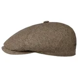 Stetson Flat Cap (1-St) Schirmmütze mit Schirm, Made in the EU beige|braun 56 cm