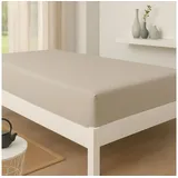 BettwarenShop Jersey Matratzenschutzbezug 140 x 200 cm grau