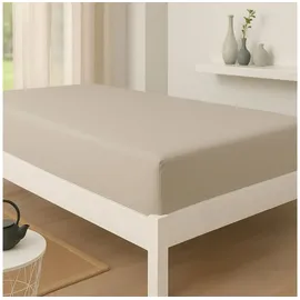 BettwarenShop Jersey Matratzenschutzbezug 140 x 200 cm grau