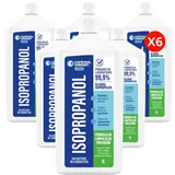 Control Garden x6 Isopropylalkohol, 99,9 % 1 l, reines Isopropanol, professionelle Reinigung von elektronischen Komponenten, Optik und empfindlichen Oberflächen | Glasreiniger ohne Rückstände und