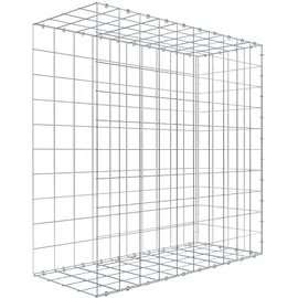 Gabiona C-Ring-Gabione-Anbaukorb Typ 2 100 x 100 x 40 cm Maschenw 10 x 10 cm