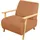 Beliani Sessel LESJA Polyester 77 x 79 x 90 cm Orange