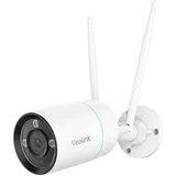 Reolink RLC-810WA WLAN Überwachungskamera Außenbereich, Wi-Fi 6,4K 8MP,2,4/5 GHz Dualband-WLAN,Farbige Nachtsicht, Zwei-Wege-Audio