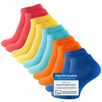 STARK SOUL 10 Paar Essentials Sneaker Socken, Baumwolle, Fun Colors, Gr. 35-38