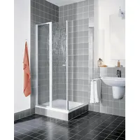 Kermi NOVA 2000 Duschtür rechts 80 x 185 cm Kunstglas Weiß