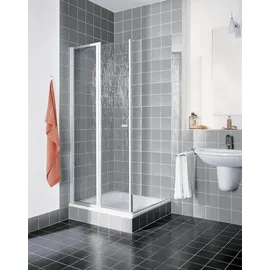 Kermi NOVA 2000 Duschtür rechts 80 x 185 cm Kunstglas Weiß