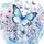 Goldbuch Schultüte 85 cm 6-eckig Schmetterlingsgarten - Blau/Rosa