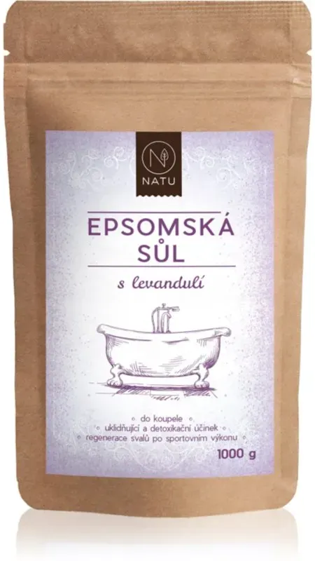 NATU Epsom salt with lavender Badesalz 1000 g