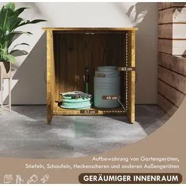 Outsunny Geräteschrank 0,77 x 0,55 m Braun