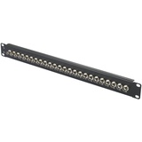 Renkforce 24 Port BNC-Patchpanel 483 mm (19\ 1 HE Bestückt