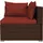 vidaXL 4-tlg. Garten-Lounge-Set mit Auflagen braun