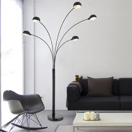 GLOBO Stehleuchte 5x E14 schwarz