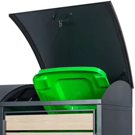 Zelsius Mülltonnenbox 2er 120-240 L anthrazit