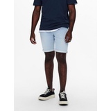 ONLY & SONS Jeansshorts »ONSPLY LIGHT BLUE 5189 SHORTS DNM NOOS«, Gr. XXL - N-Gr, blue Denim, , 95289703-XXL N-Gr