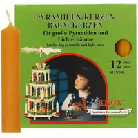 Knox Pyramidenkerzen 17 x 100 mm 12 St. natur