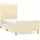 vidaXL Bettgestell 100 x 200 cm Creme