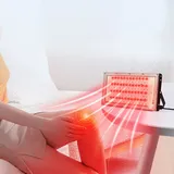 LED Rotlichtlampe Tischplatte, 96LEDs Red Light Therapy, 660nm & 850nm Rotlichtlampe Infrarotlampe mit Timer, Rotlicht Therapie für Schmerzlinderu... - Schwarz