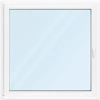 Fenster 125x125 cm, Kunststoff Profil aluplast IDEAL® 4000, Weiß, 1250x1250 mm, einteilig festverglast, 2-fach Verglasung, individuell konfigurieren