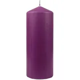 HS Candle Stumpenkerzen Ø8cm Lila