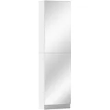 Homcom Schuhkommode 50 x 180 x 20 cm mit Spiegel / weiß